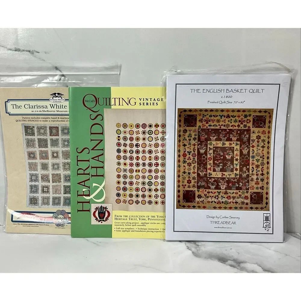 SET of 3 Quilt Patterns